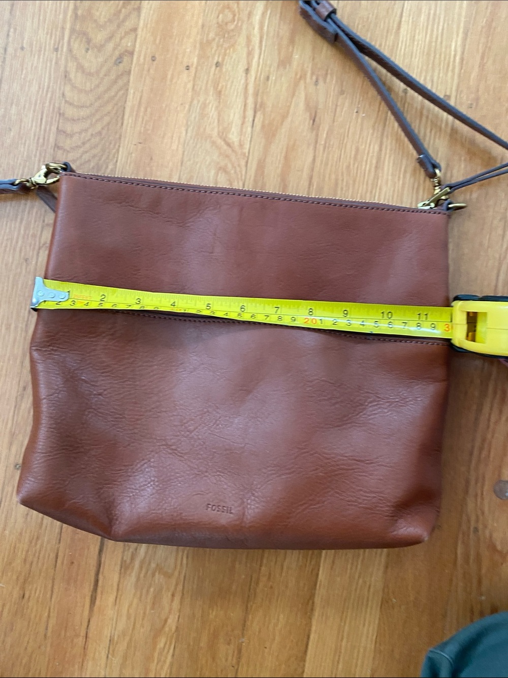 Fossil Chestnut Brown Leather Crossbody Bag - Picture 8 of 9